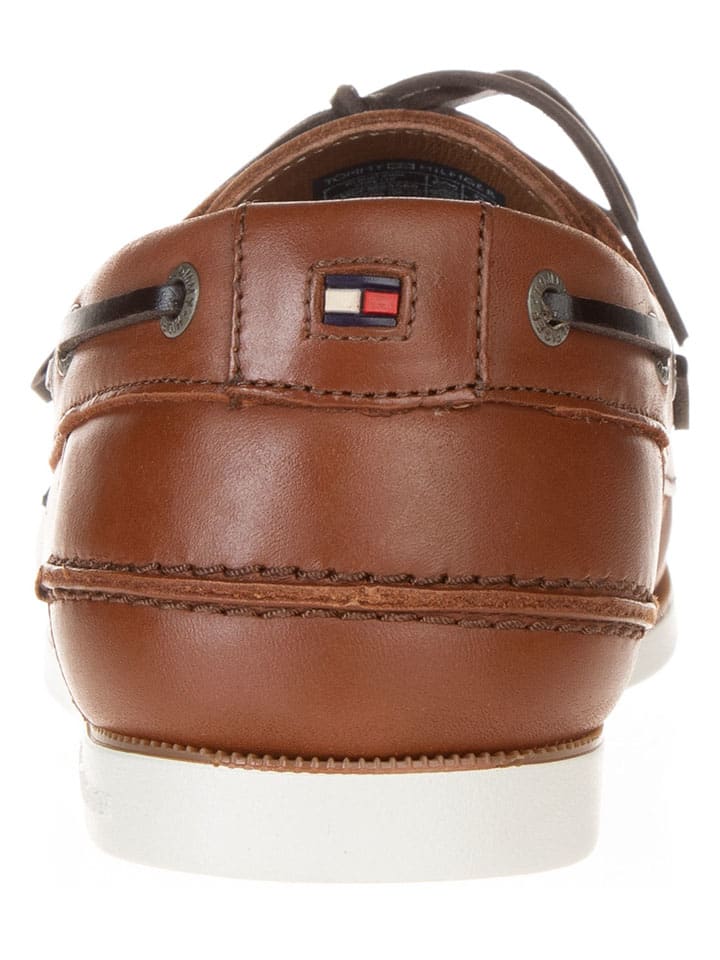 Tommy Hilfiger Shoes Leder-Mokassins in Hellbraun günstig kaufen