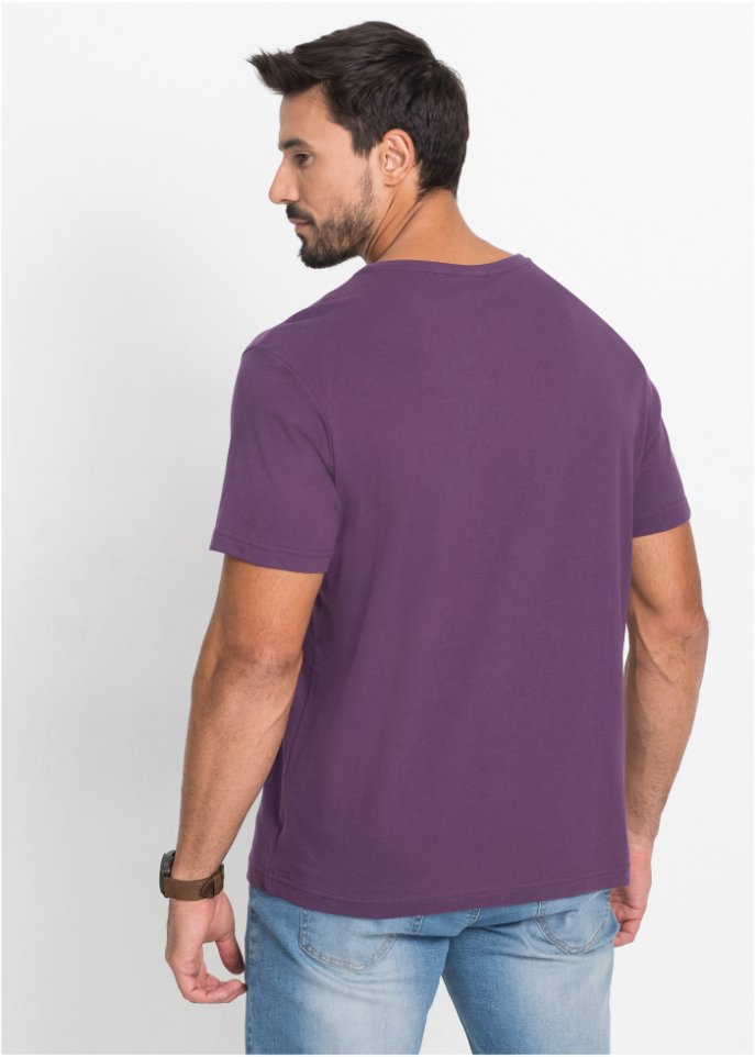 T-Shirt mit V-Ausschnitt (3er Pack)