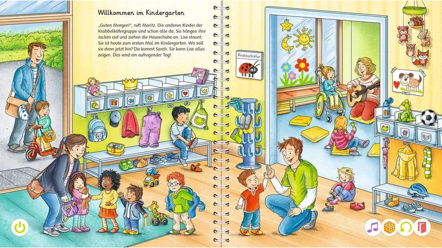 Ravensburger tiptoi - Mein Wörter-Bilderbuch Kindergarten, Los geht's in den Kindergarten