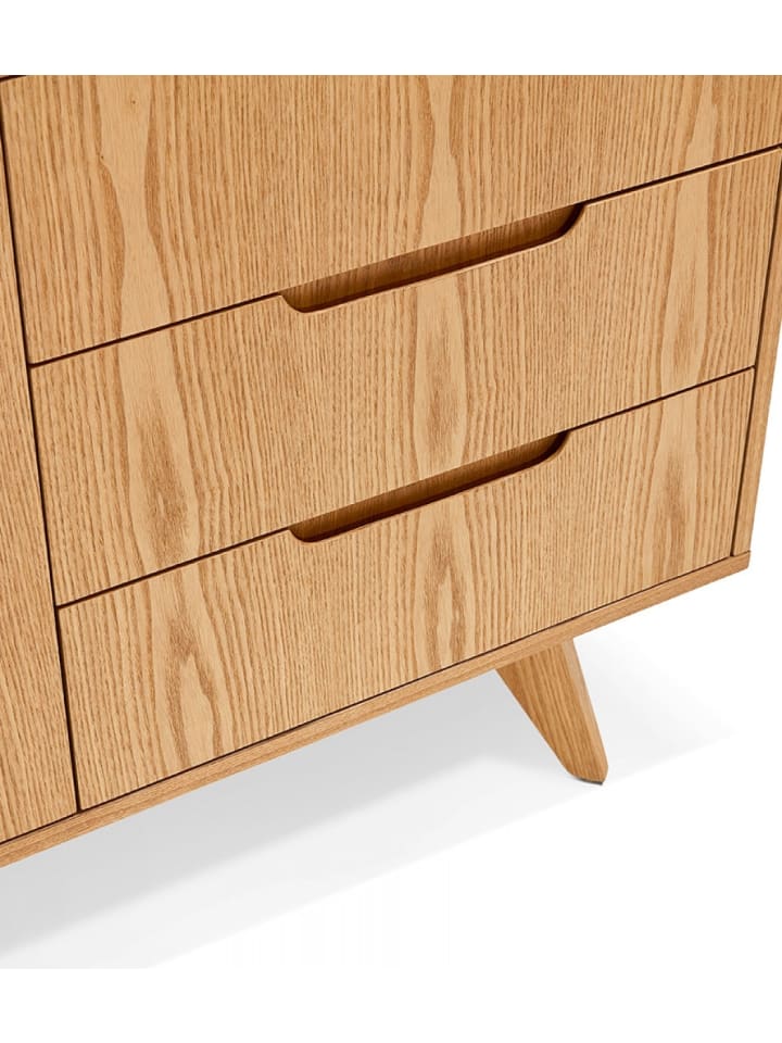 KADIMA DESIGN Sideboard PORTOBELLO Massivholz Esche Natur | Modern Elegant in Beige günstig kaufen onesize