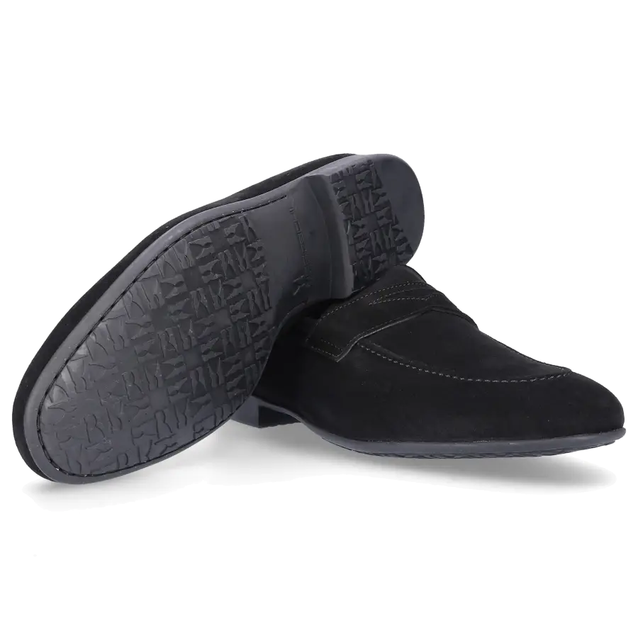 Moreschi - Herren 042173 Veloursleder - schwarz