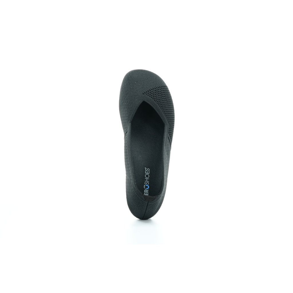 Xero Shoes Phoenix Black Knit Barfuß-Ballerinas