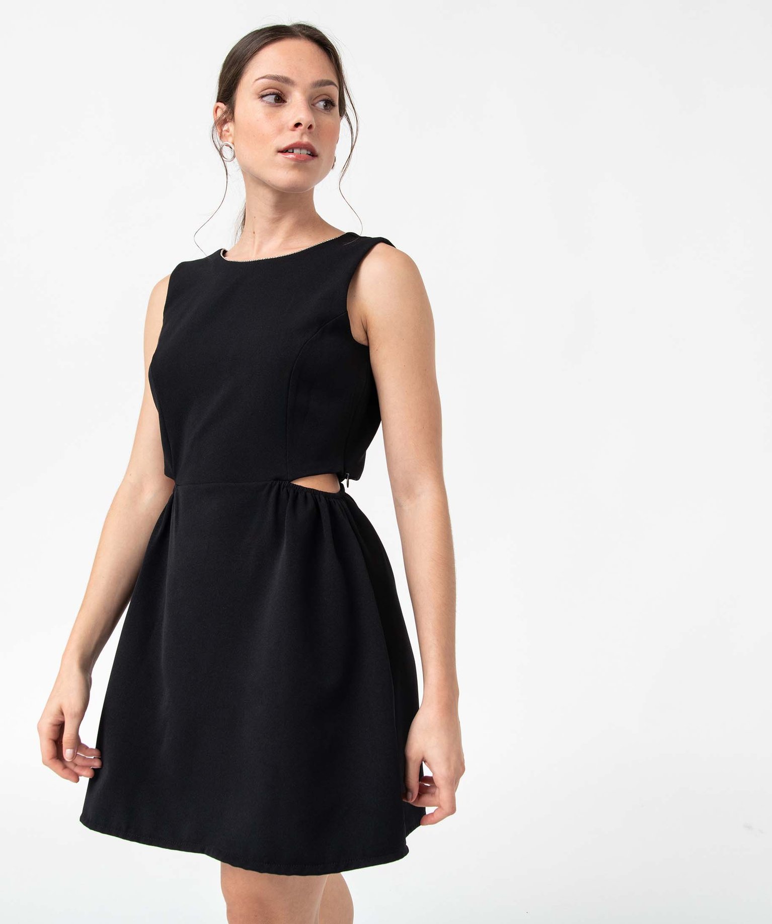 Robe de soirée femme Gémo x Nolwenn Crème noir | GEMO