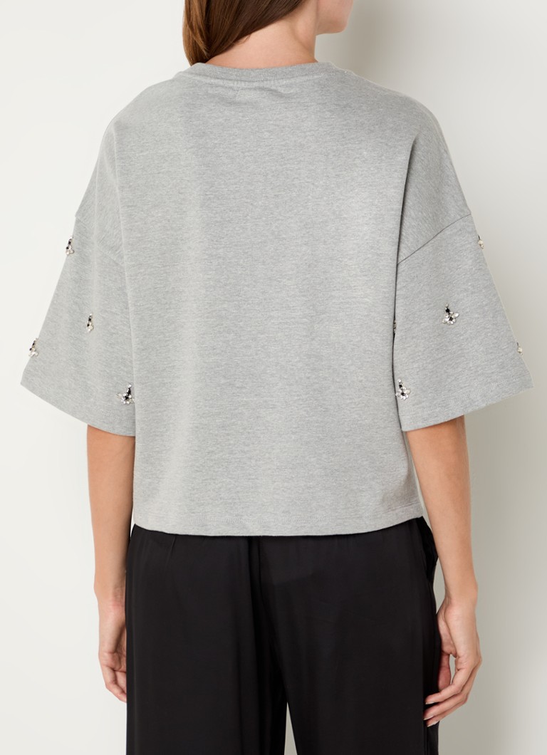 Maglione estivo decorato con strass