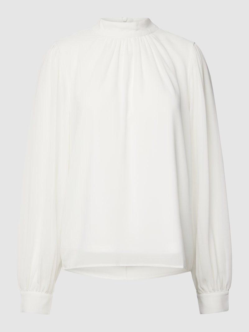 Bluse mit Ballonärmeln Modell 'MILA' in ecru
