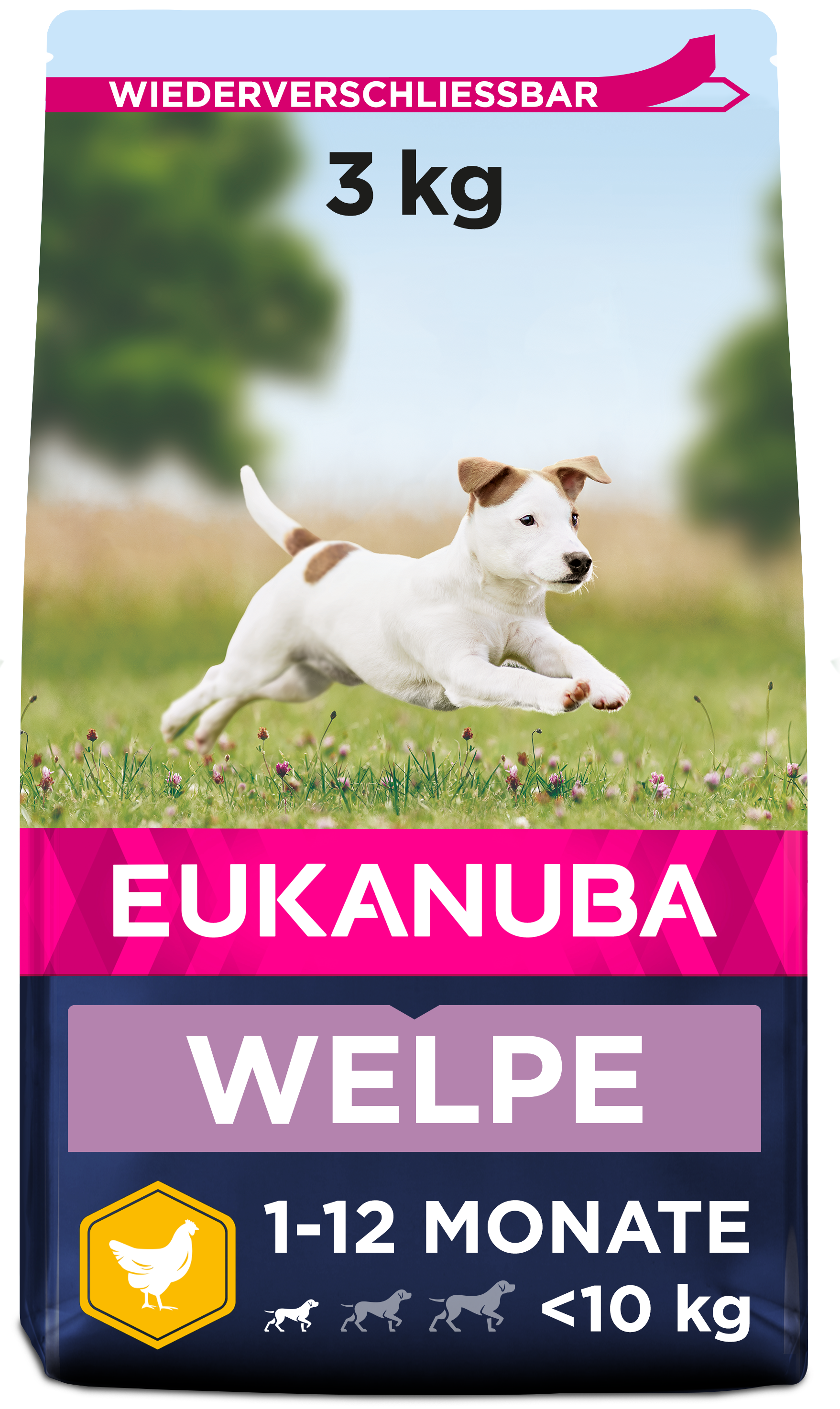 EUKANUBA Hundetrockenfutter EUKANUBA Puppy Small Breed Chicken 3kg