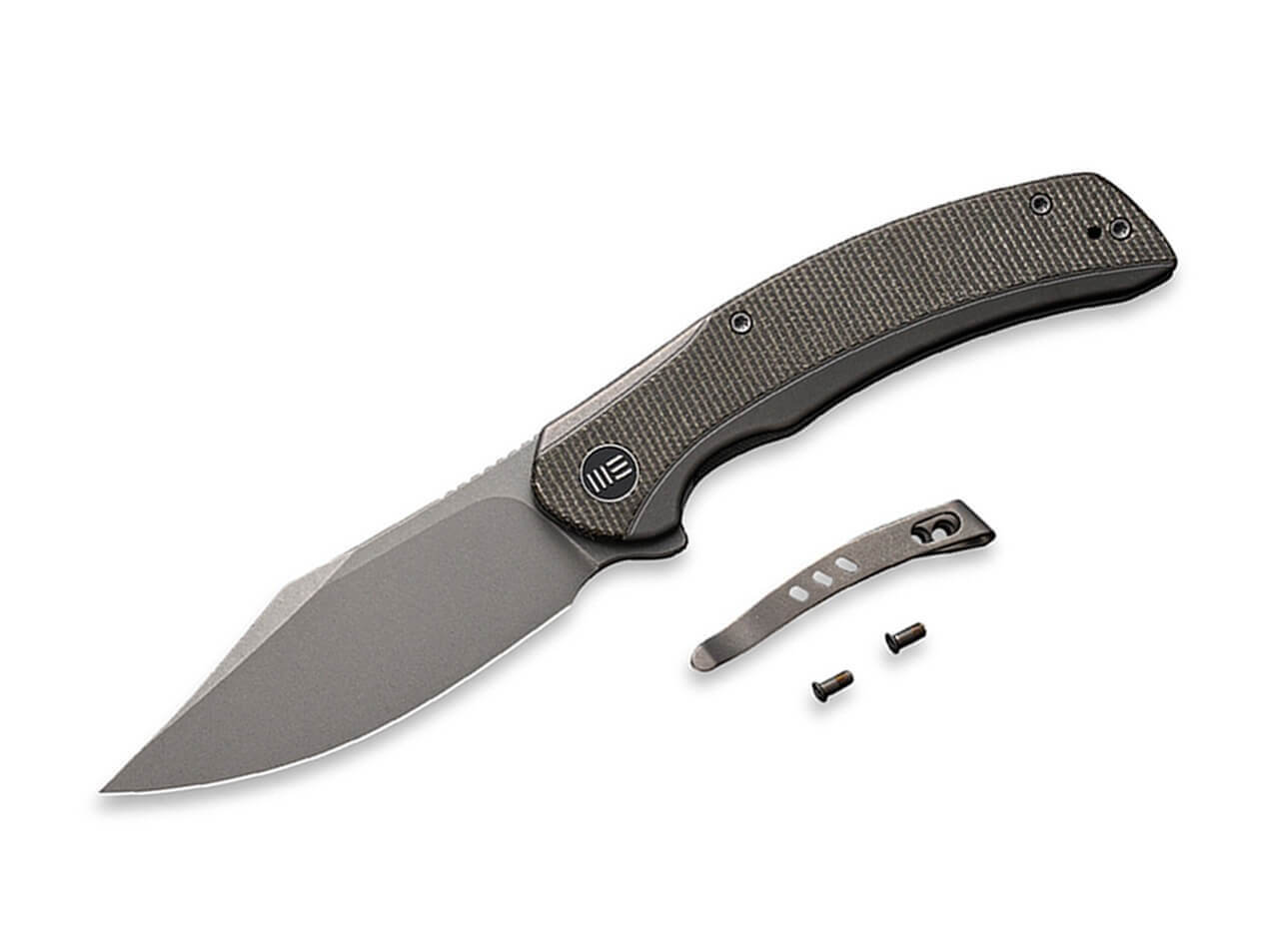 Snick Titanium Micarta Green