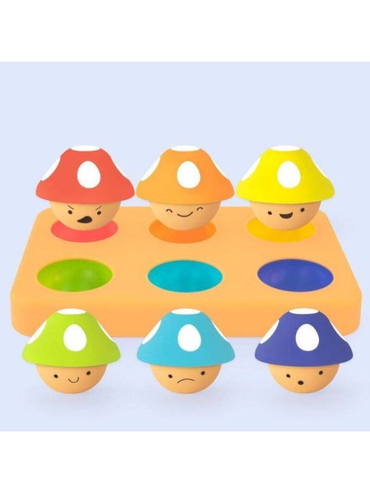 Sassy Lernspielzeug ab 1 Jahr mit 6 Pilzen - Farben, Zahlen & Emotionen lernen günstig kaufen onesize