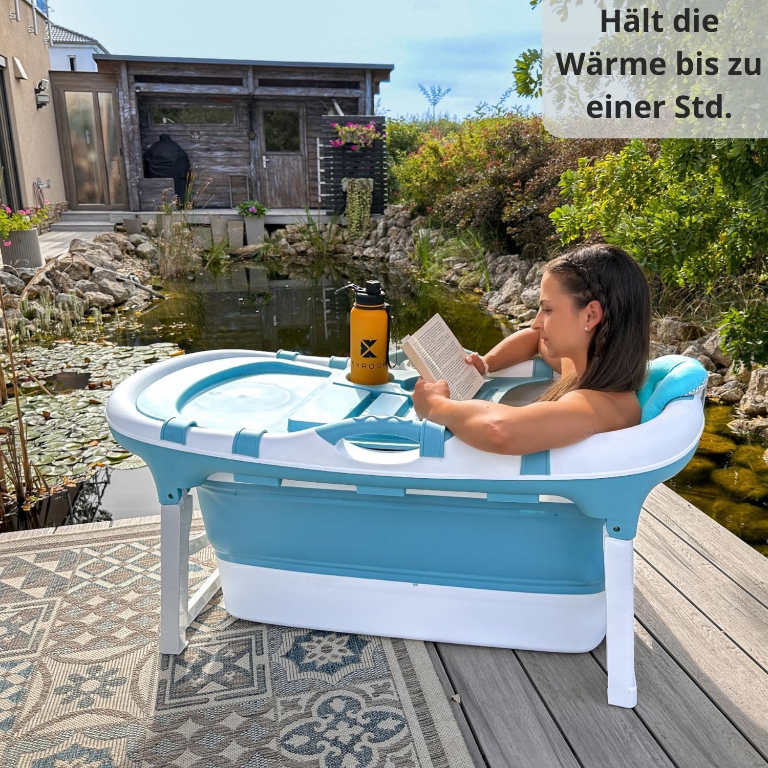 Bath Bob Badewanne faltbare Badewanne 121 Kinder & Erwachsene mobile Klappbadewanne