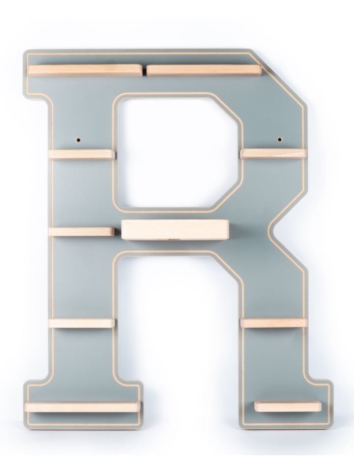 BOARTI Holz Regal Buchstabe R für Toniebox Tonies Figuren in Grau günstig kaufen onesize