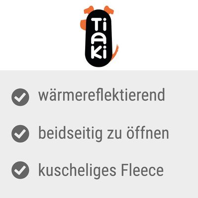TIAKI Hundemantel Warmup Pro Sky