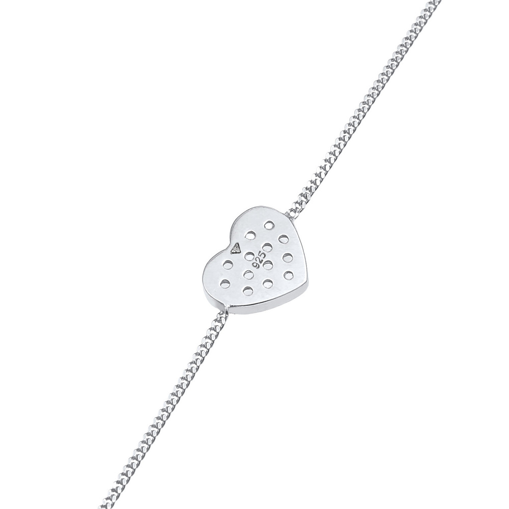 Elli Elli Bracelet Amour romantique de la Saint-Valentin pour dames avec des pierres d Bracelet