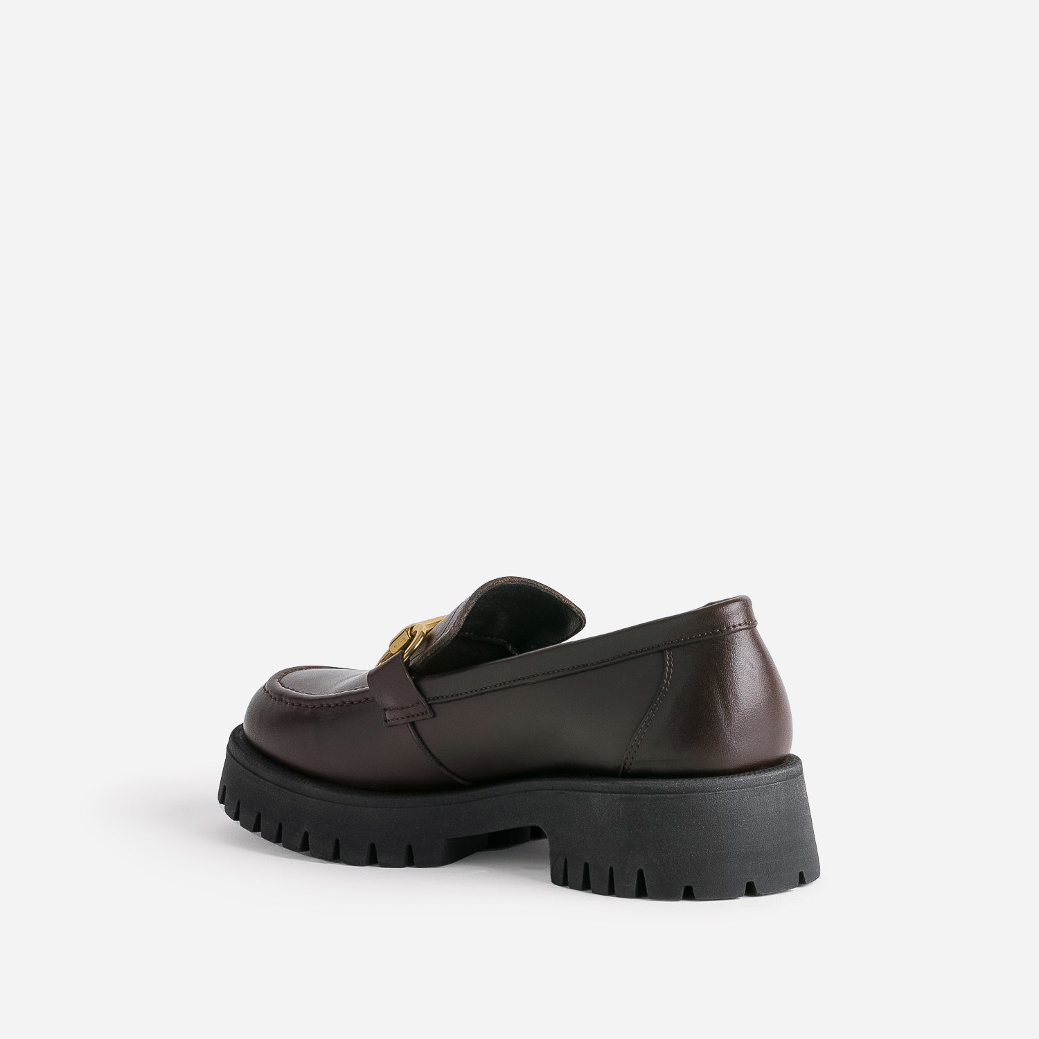 Mocassin TEXTO marron foncé éco-conçu cuir