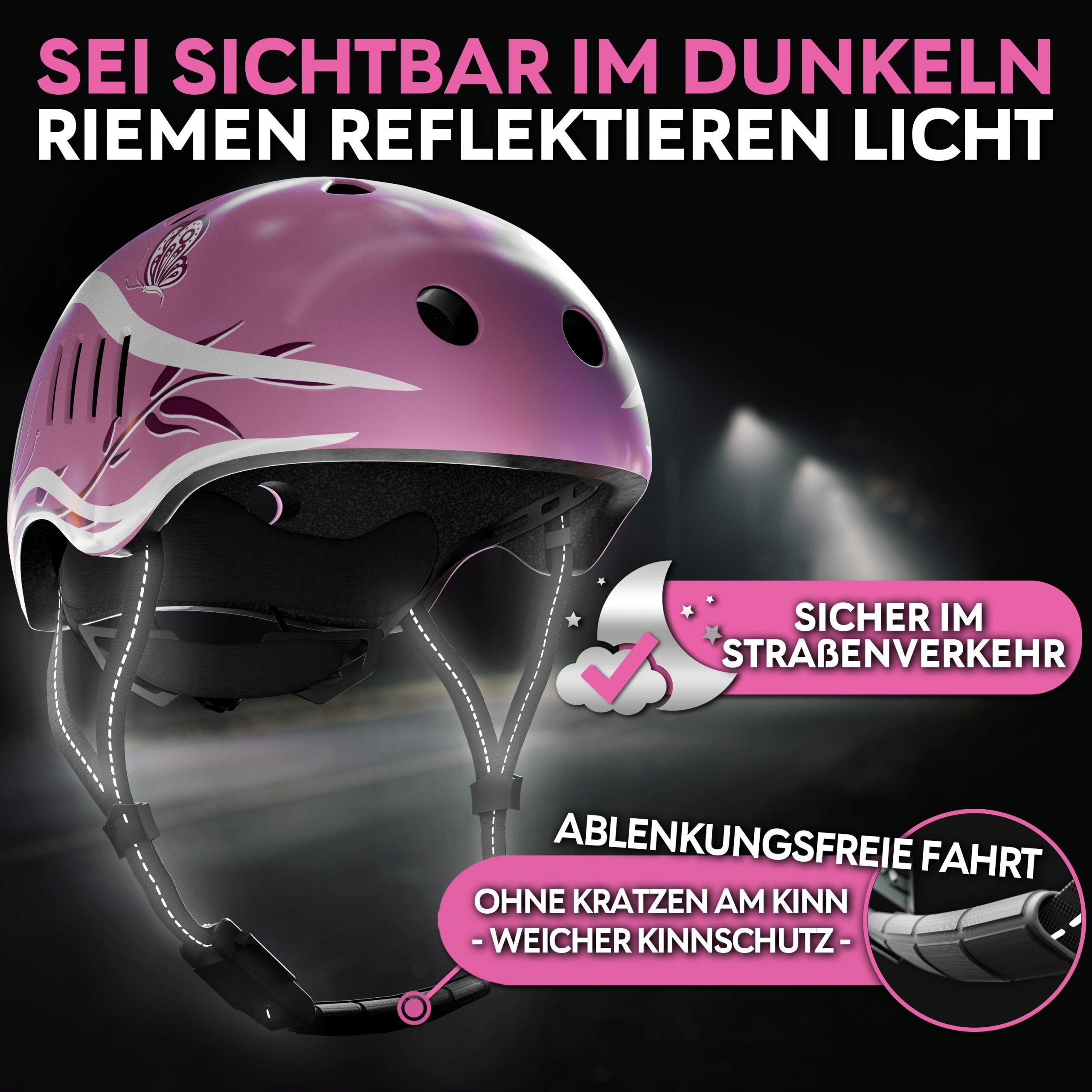 SKATEWIZ Fahrradhelm Kinder ab 6 Jahre Helm Kinder Mädchen & Jungen Skaterhelm, Geschenke für Mädchen und Jungs