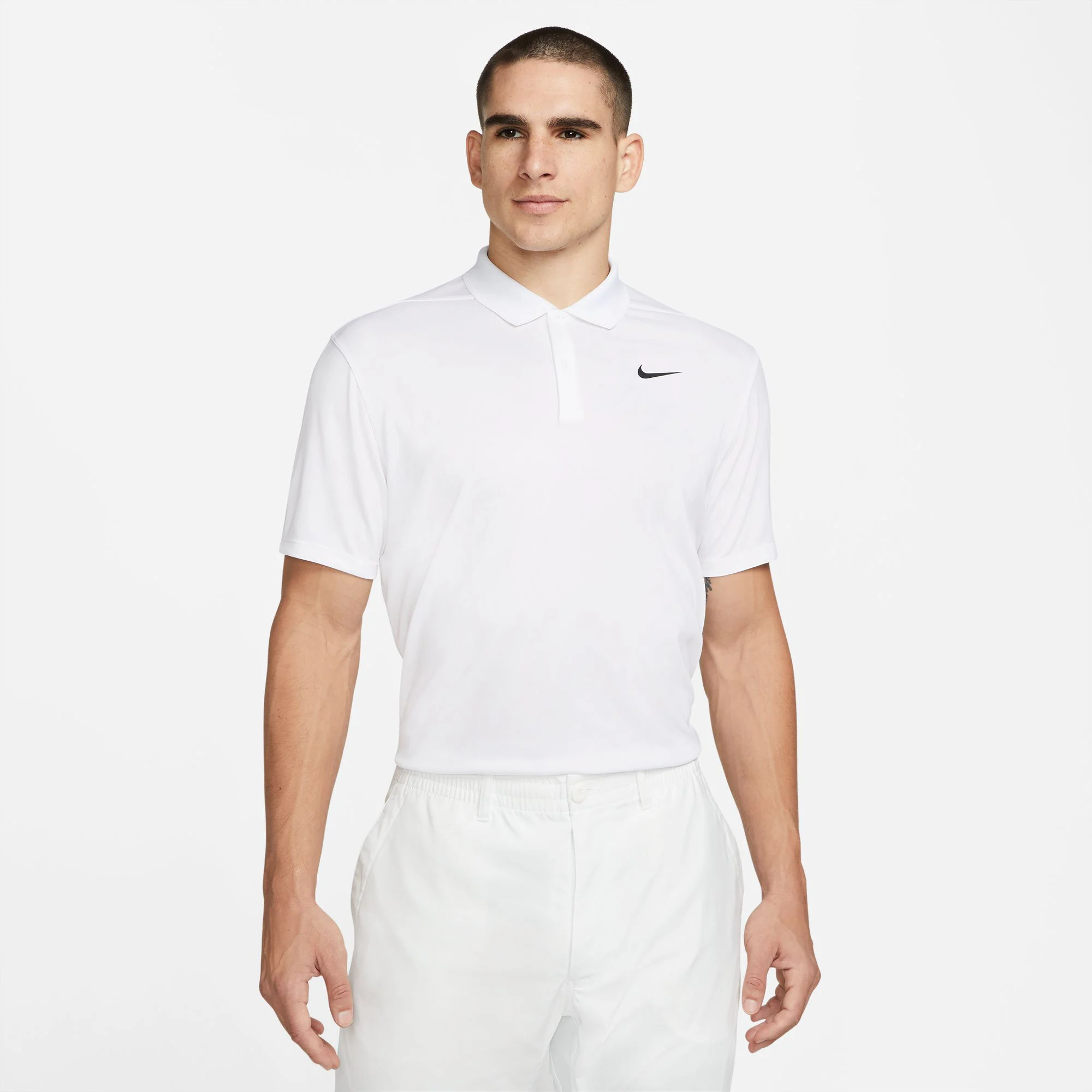 Dri-Fit Polo Herren - Weiß