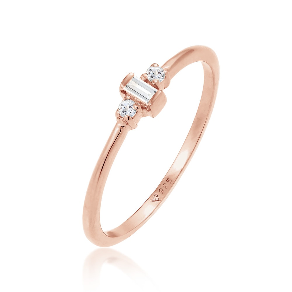 Elli PREMIUM Elli PREMIUM Bague Femmes Solitaire Fiançailles Filigrane avec Topaze en Argent S Bague