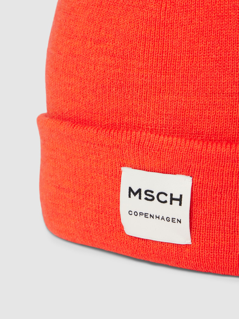Beanie aus Woll-Mix Modell 'MOJO' in orange