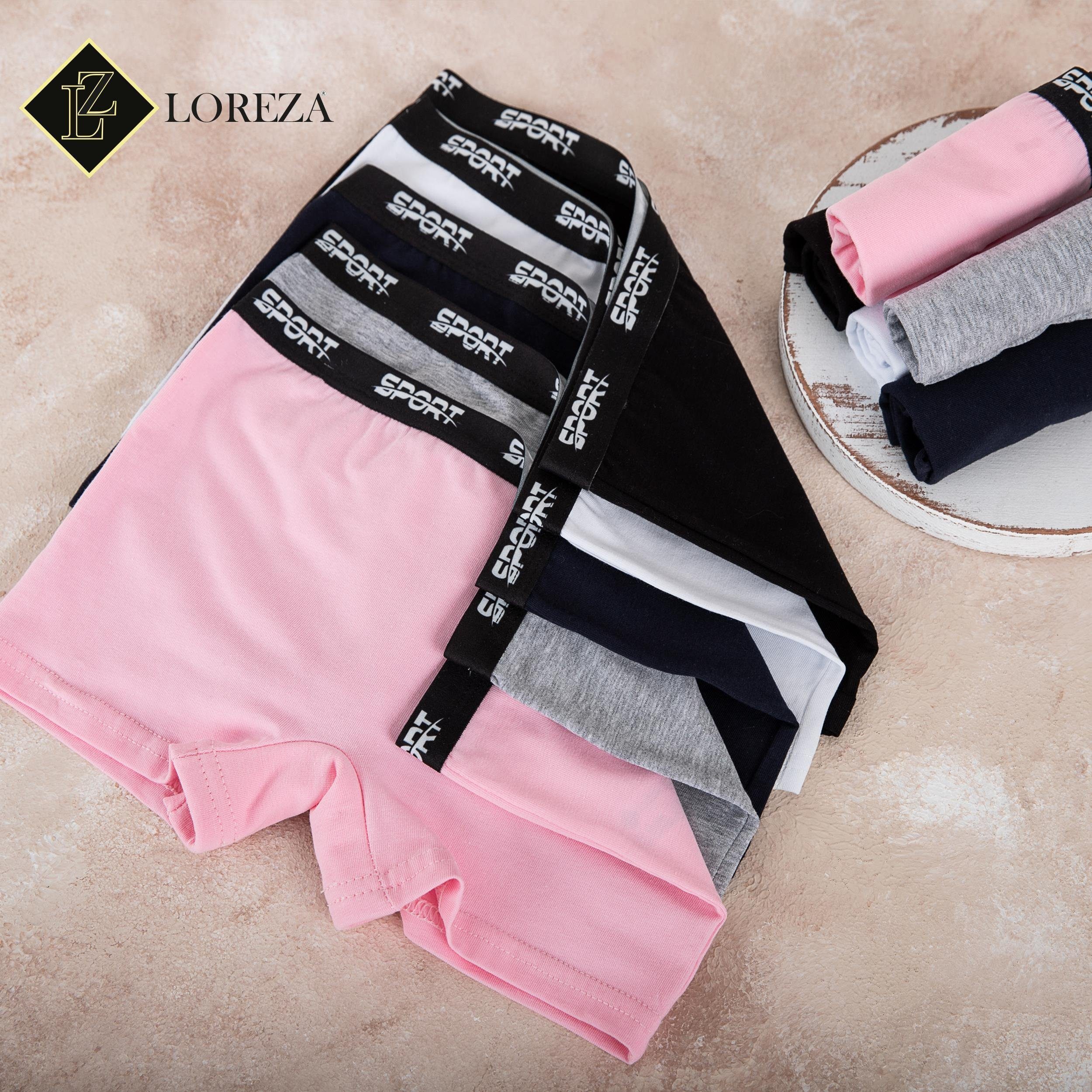 LOREZA Panty 10 Mädchen Pantys Unterwäsche Baumwolle - Sport Gummiband (Spar-Packung, 10-St)