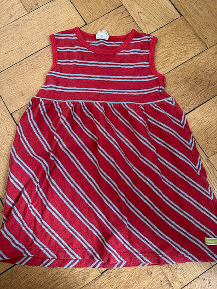 loud   proud Kleid in Rot/ Hellblau günstig kaufen 98/104