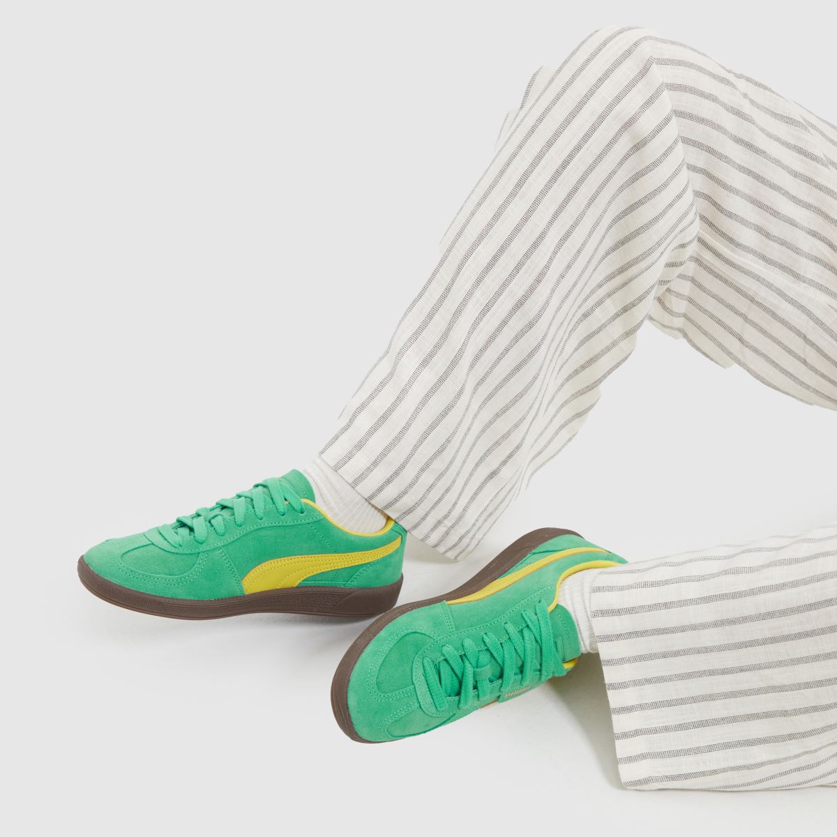 PUMA – Palermo – Grönt/Multifärgat mönster