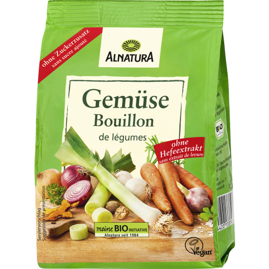 Alnatura Bio Gemüse Bouillon ohne Zusatz von Hefe Nachfüllpackung 290G
