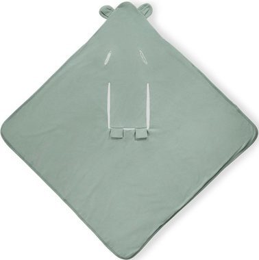 Babydecke Baby Einschlagdecke, Snuggle N Dream leaves Mint/grün, Hauck, Baby Einschlagdecke mit Kapuze