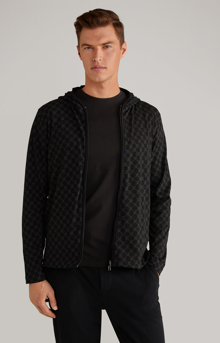 Loungewear Sweatjacke in Schwarz