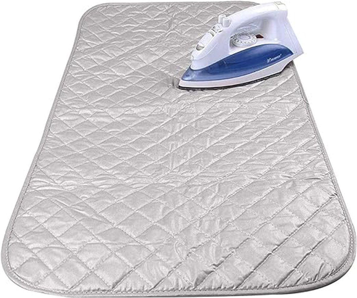 Runxizhou Bügelbrett Dampf Bügeldecke aus Baumwolle Premium Bügelmatte 48 * 85 cm