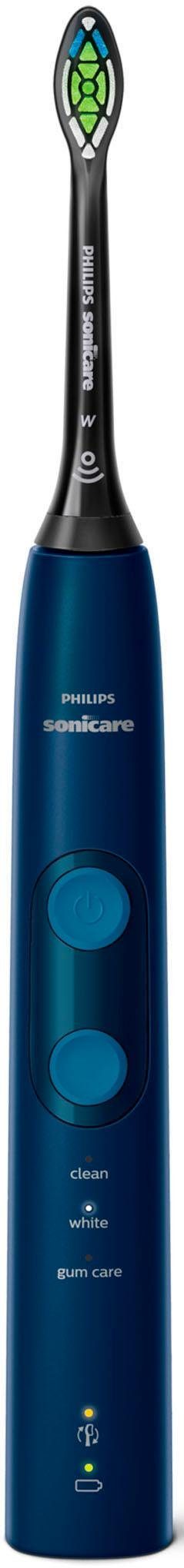 Philips Sonicare Elektrische Zahnbürste ProtectiveClean 5100 HX6851/53, Aufsteckbürsten: 1 St., mit Schalltechnologie, Andruckkontrolle