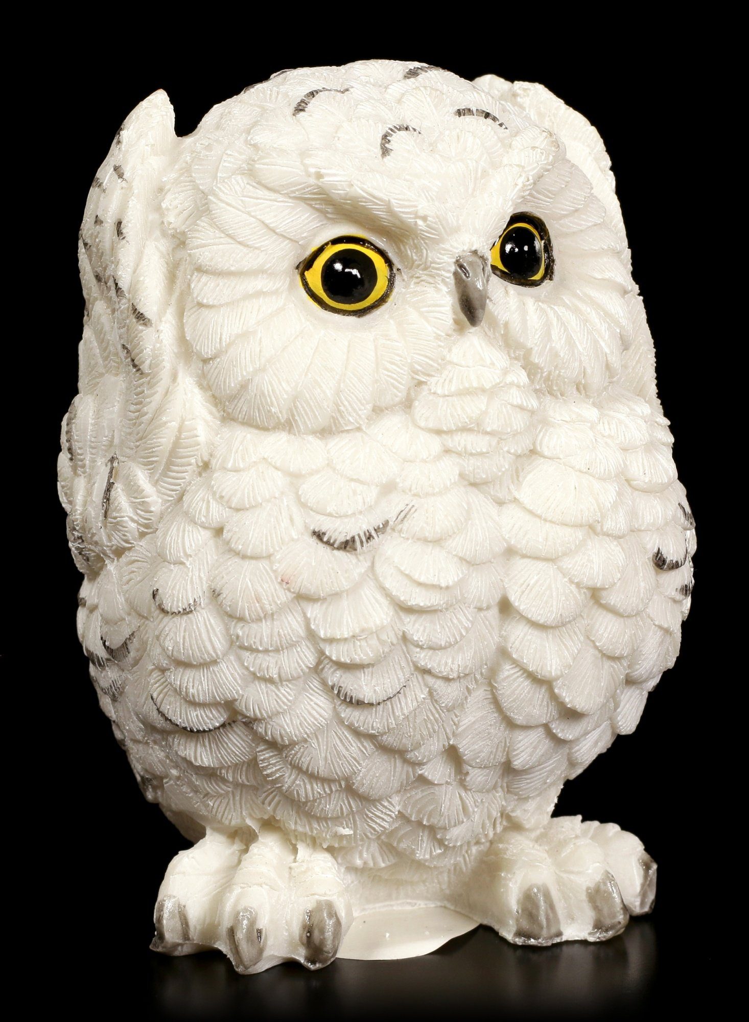Figuren Shop GmbH Tierfigur Figur - Drei weise Schnee-Eulen - Tier Deko nichts böses sehen, sprechen, hören