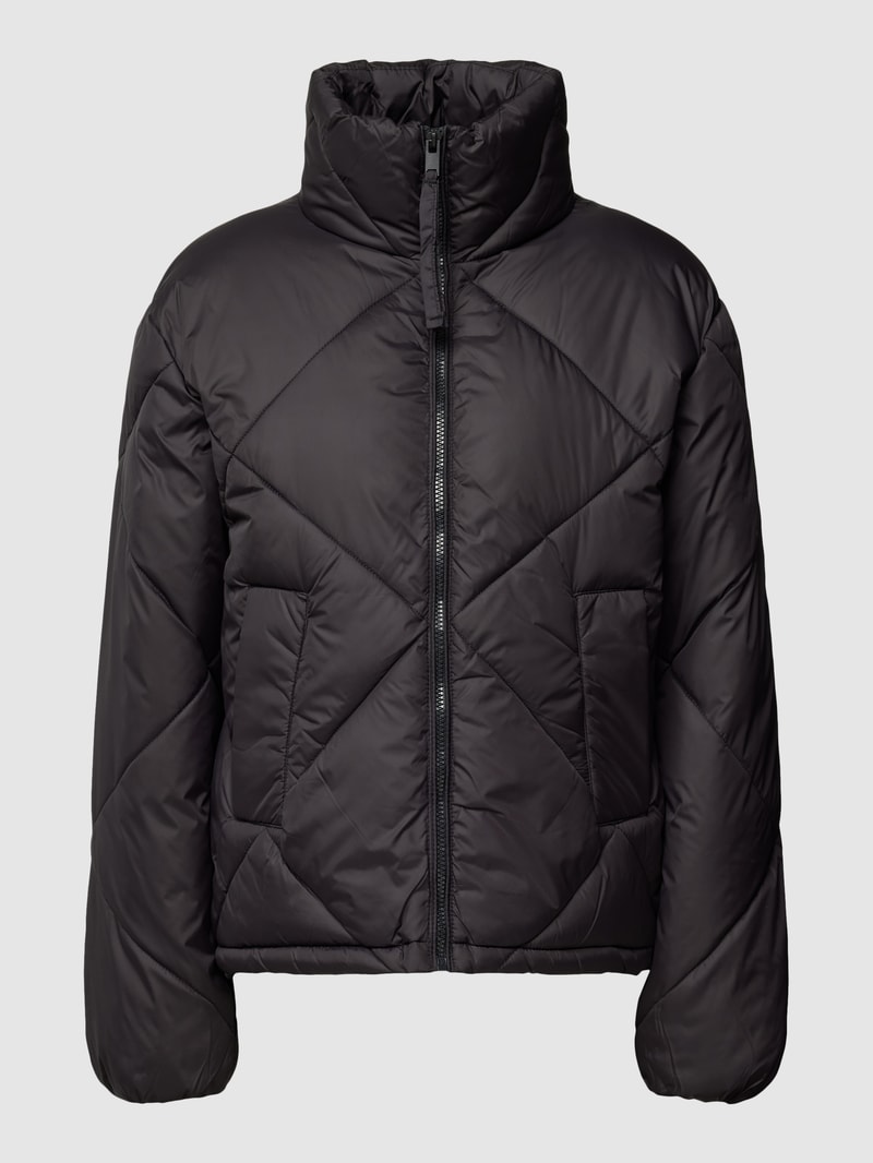 Steppjacke mit Stehkragen Modell 'Bomina' in schwarz