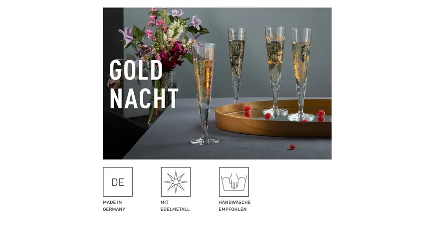 RITZENHOFF Champagnerglas Goldnacht #32 Gold