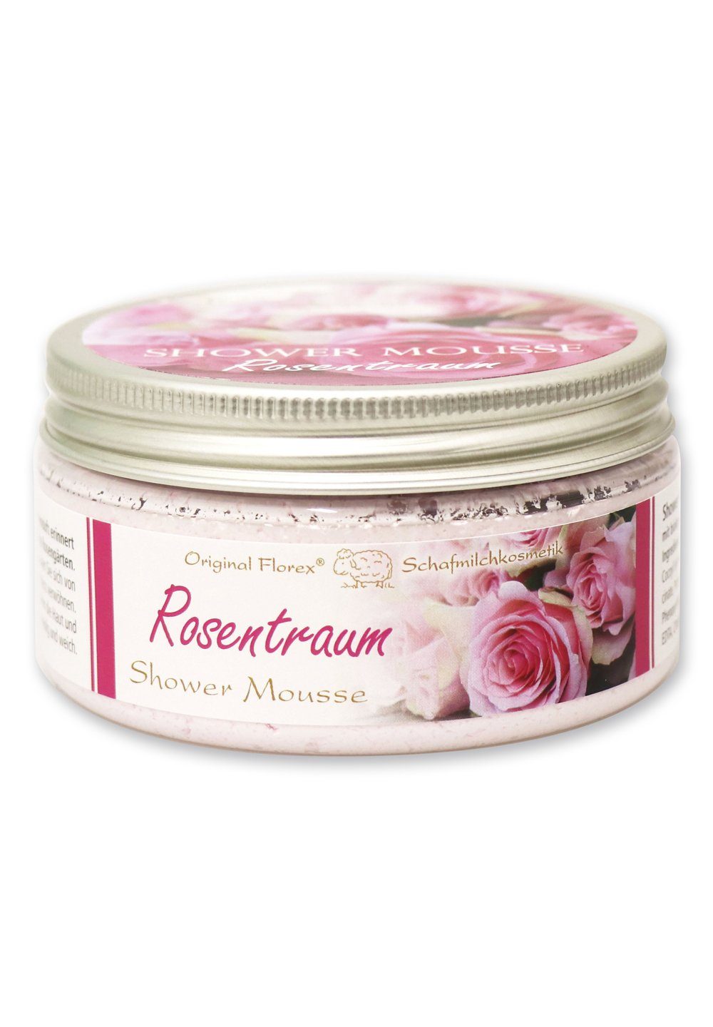 Gerlinde Hofer _ Florex GmbH Duschmousse B1621RT-MC Rosentraum, 1-tlg., Shower Mousse mit Bio Schafmilch 200 ml