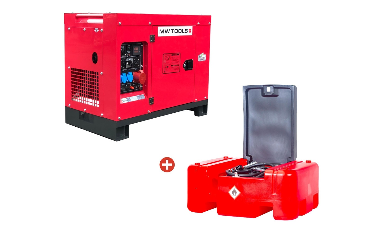 Metal Works DG100EPACK1 DG100E Dieselgenerator 10 kW + Dieseltank 12 V