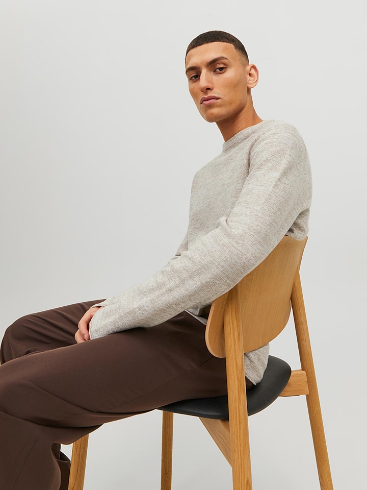Jack & Jones Pullover in Beige günstig kaufen