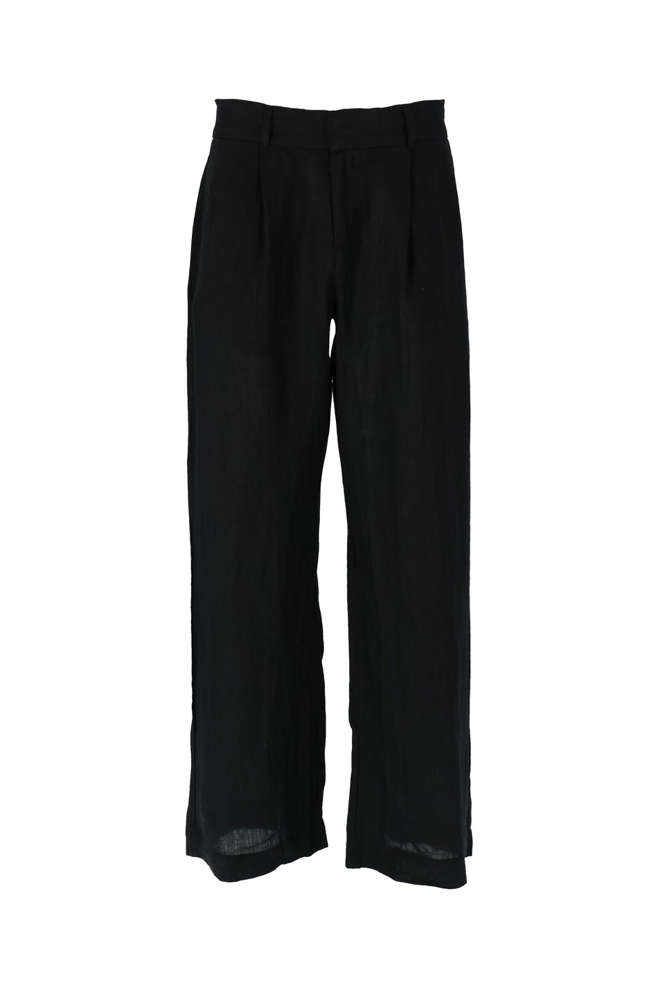 Petite linen trousers