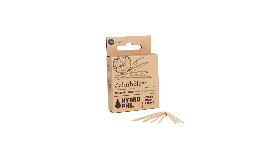 HYDROPHIL Bambus-Zahnhölzer - mit Fluorid
