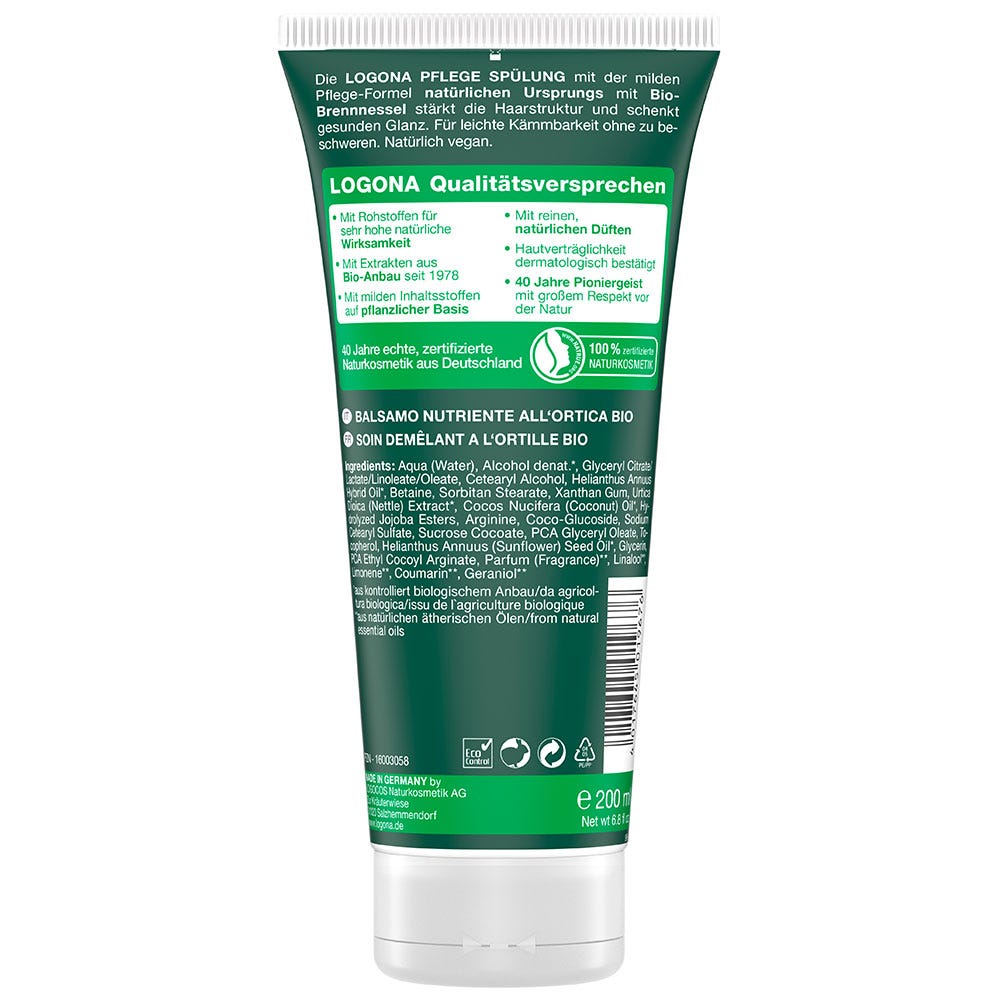 LOGONA Pflege Spülung Bio-Brennnessel 200 ml
