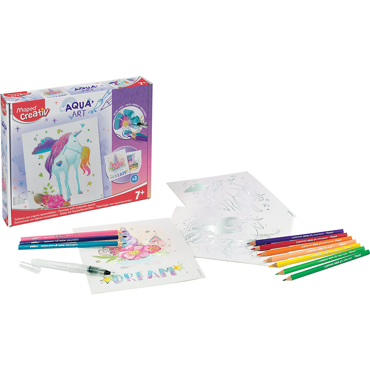 Ausmal-Set Aqua'Art - Einhorn