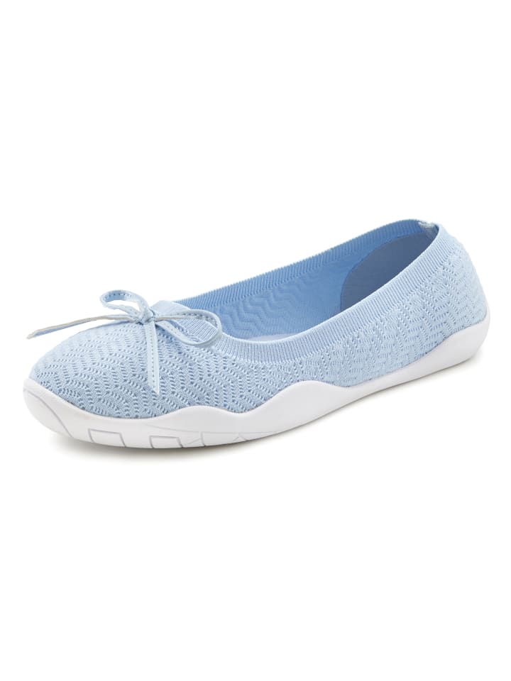 LASCANA Sneaker Ballerinas in hellblau günstig kaufen