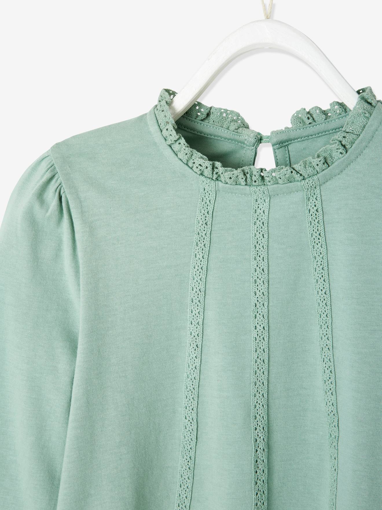 Vertbaudet Mädchen Blusenshirt BASIC - weiß