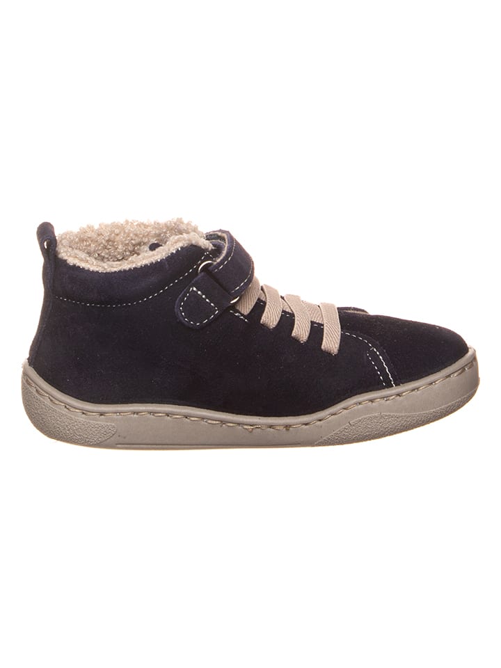 kmins Leder-Barfuß-Schnürschuh in Dunkelblau günstig kaufen
