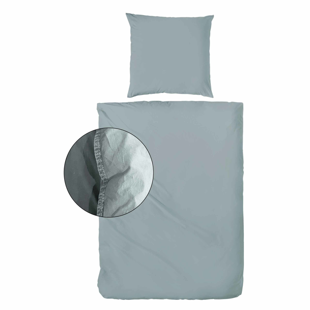 Bettwäsche stonewashed mint