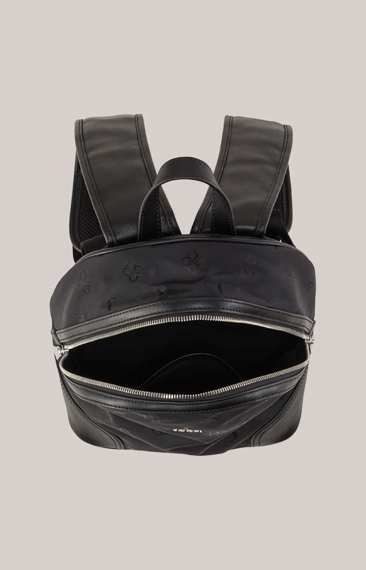 Rucksack Decoro Tessuto Enrica in Schwarz