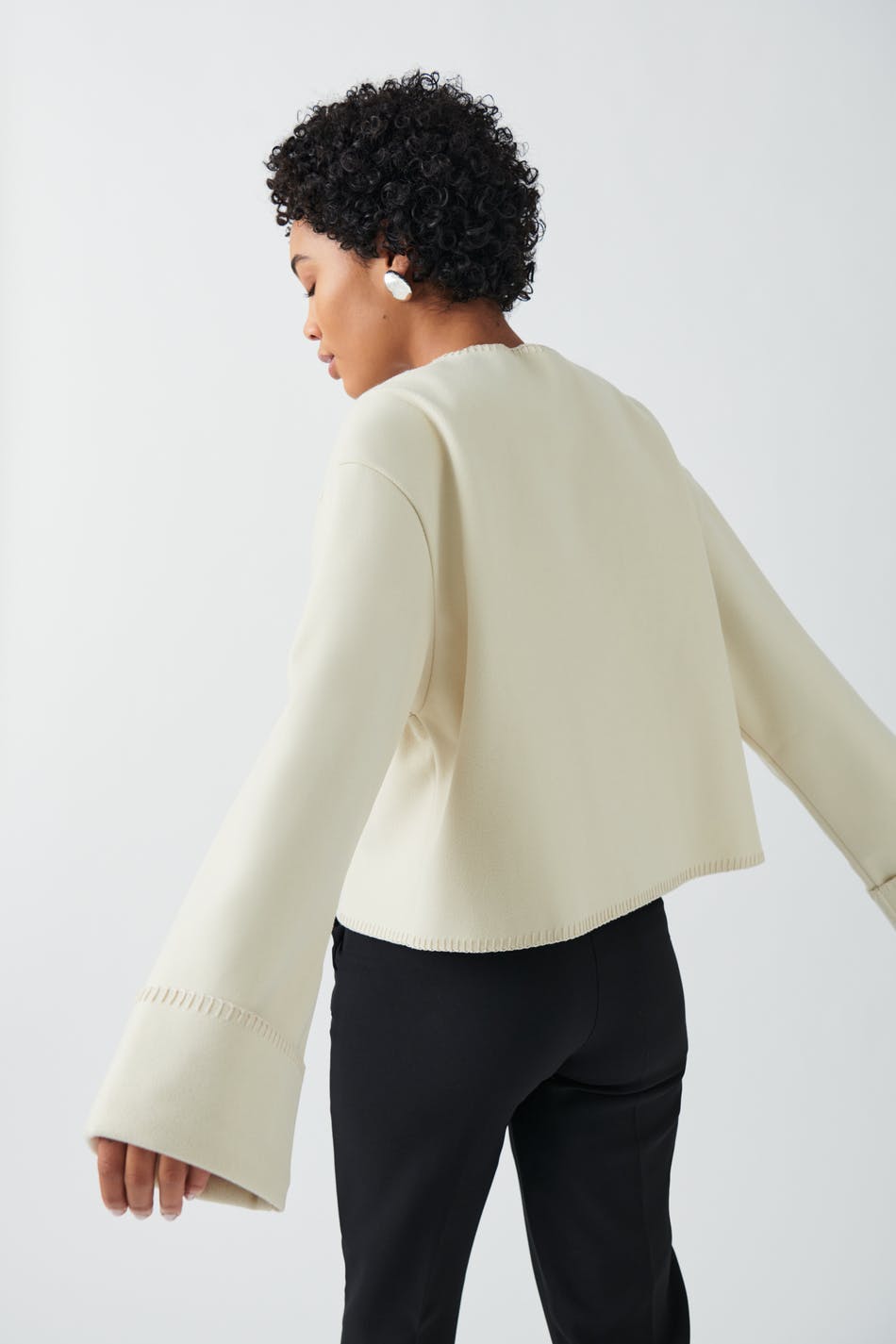 Blanket stitch jacket