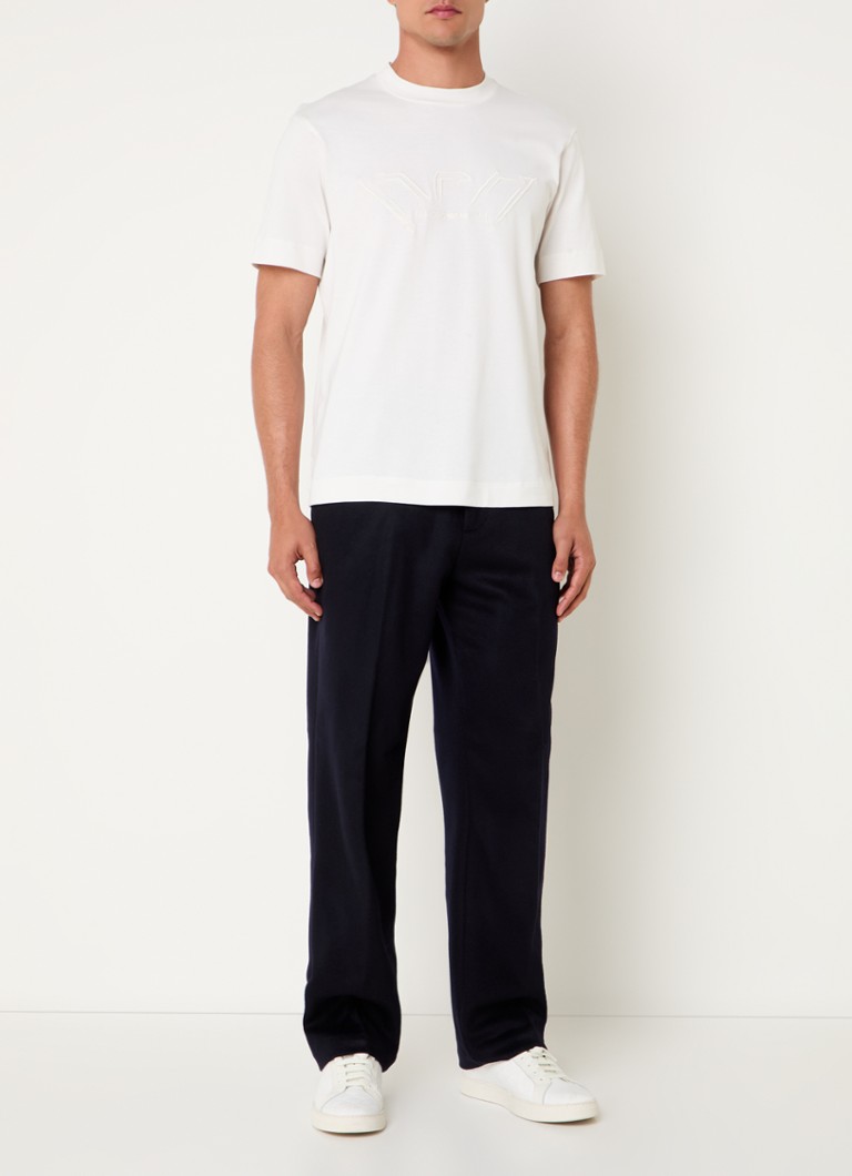 Tricou Emporio Armani cu logo brodat