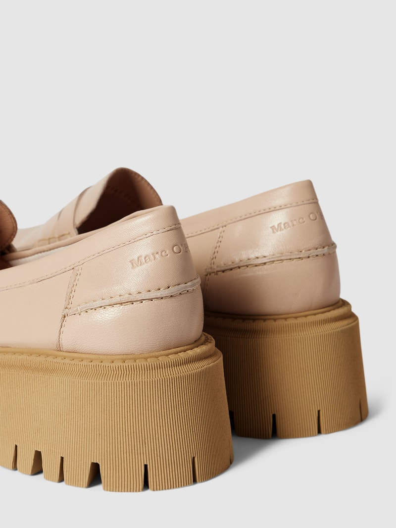 Penny-Loafer mit hohem Absatz Modell 'ALAMA' in sand