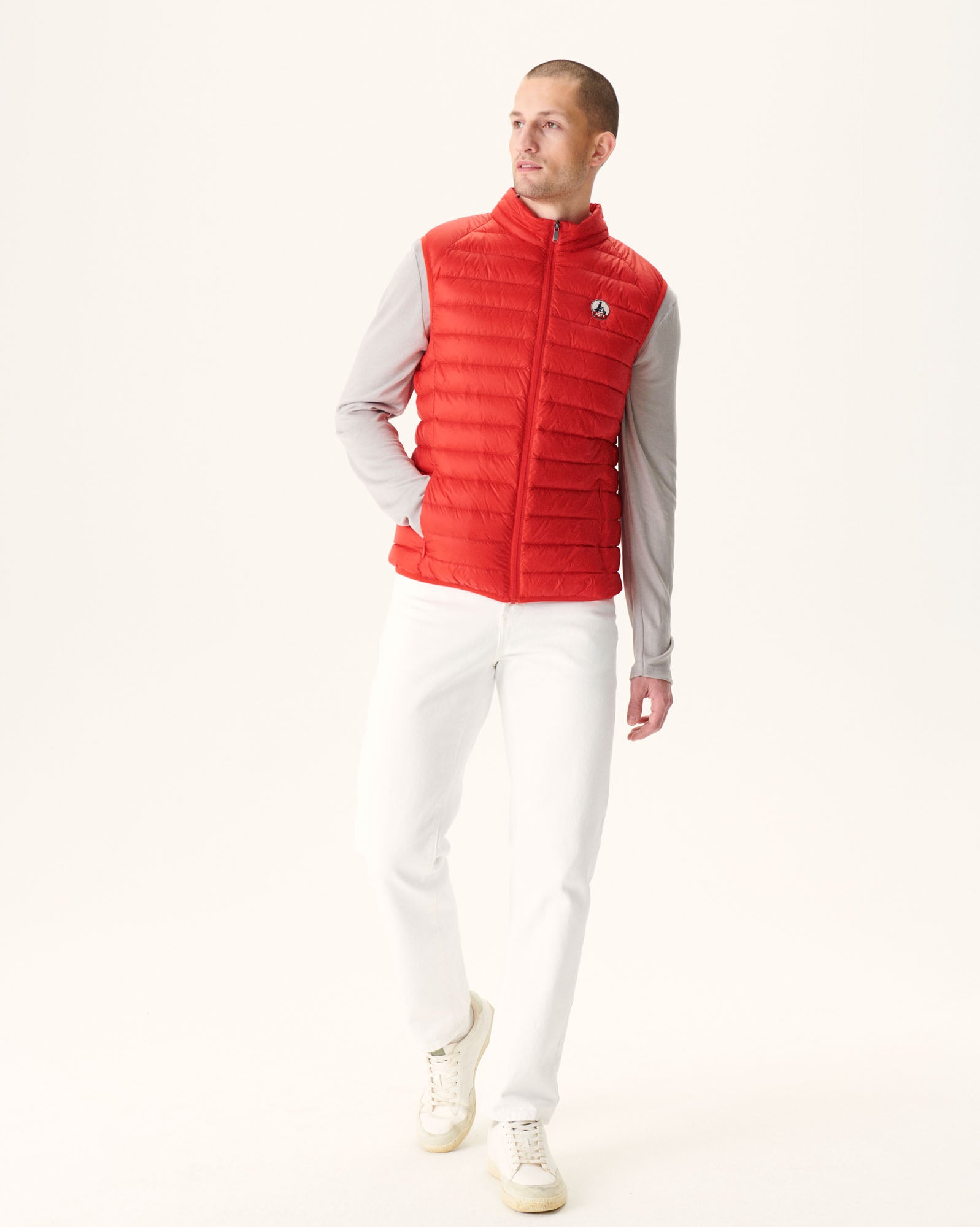 Doudoune sans manches Rouge vif Tom