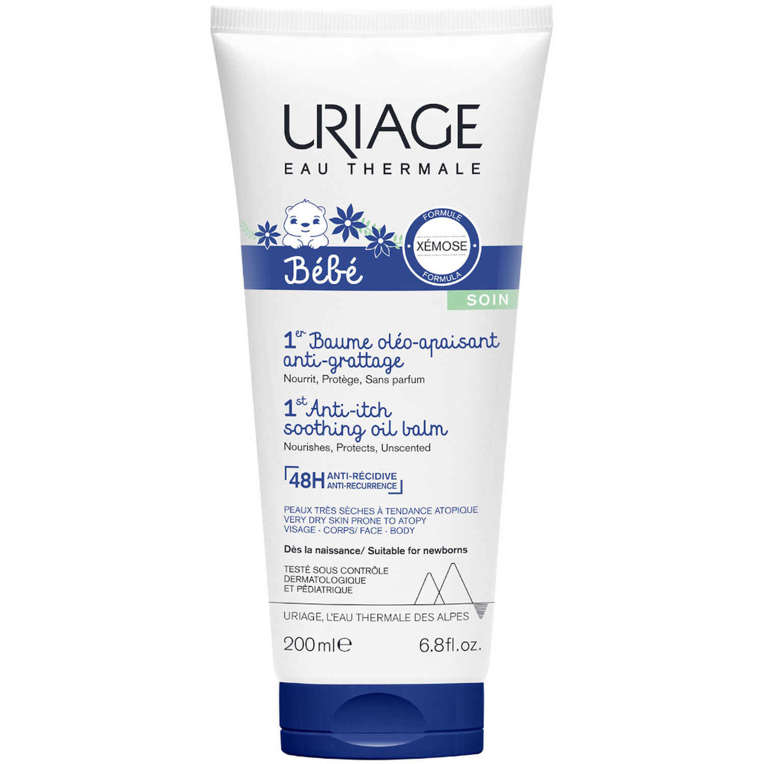 Uriage Bébé - 1er Baume Oléo-Apaisant Anti-Grattage Nourrit Intensément & Protège