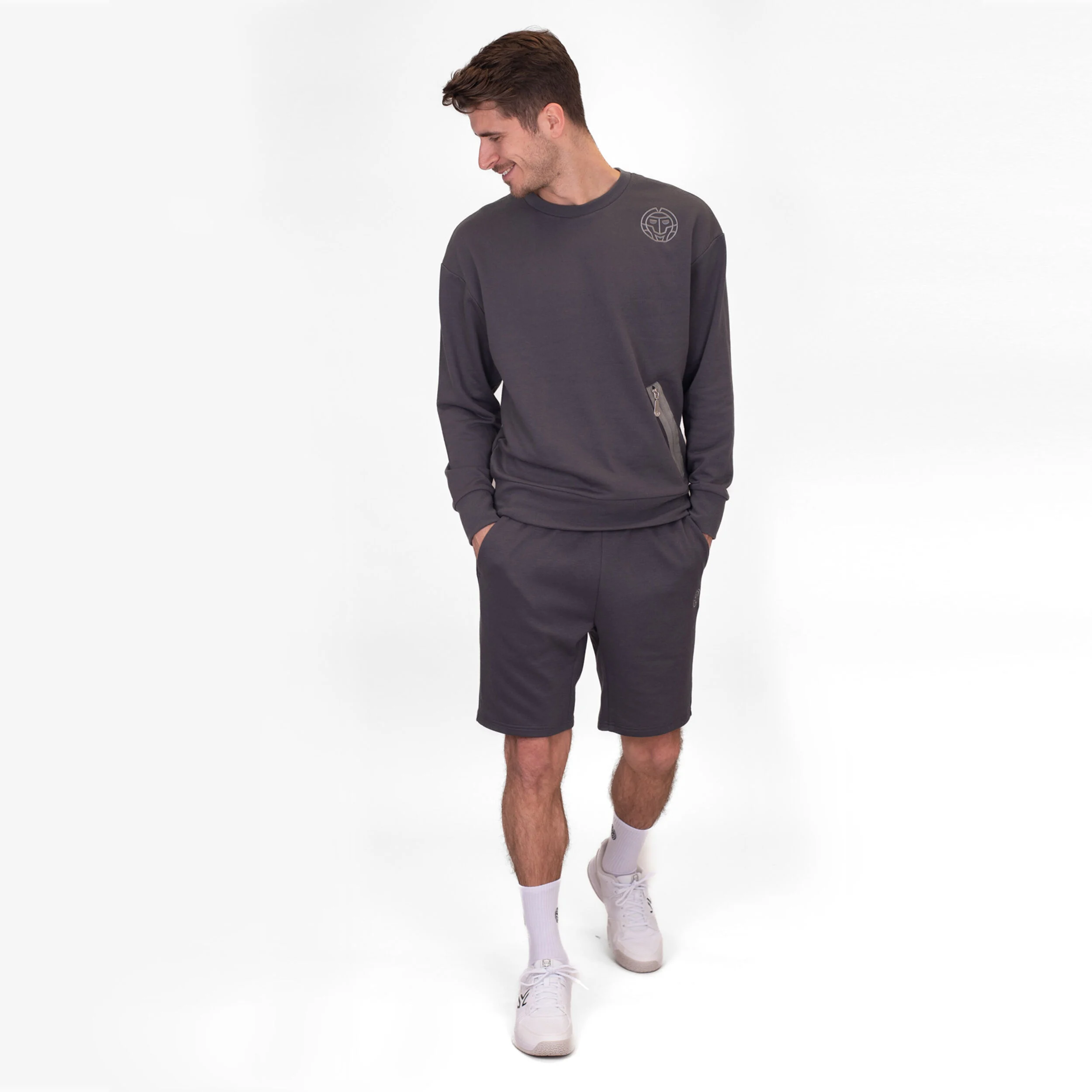 Chill Crew Sweatshirt Herren - Dunkelgrau